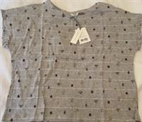 Fat Face Womens Ladybird Stripe Pyjama Top Size 14 New Grey Marl - 14 Regular
