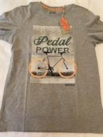 Fat Face Mens Pedal Power Graphic T-Shirt Size M New Grey Marl