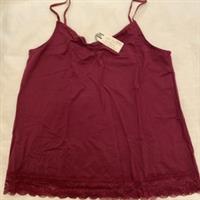 Fat Face Womens Ruched Lace Vest - Purple - New - Size M - M Regular