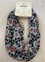Fat Face Womens Floral Print Multi Snood / Neck Warmer New Blue