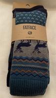 Fat Face Mens 2 Pack Stag Thermal Socks New U.K. Size 6.5-9