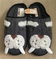 FAT FACE MENS WALTER WALRUS MULE SLIPPERS-SIZE M 42-43(UK 8 - 9) BNWT Rrp £29.50