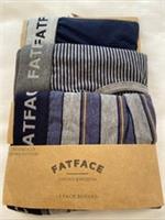 Fat Face 3 Pack Stockbridge Stripe Boxers Cotton Boxer Shorts New Size S - S Regular
