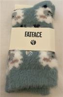 Fat Face Womens Cosy Sheep Socks Green Haze New Size UK 4-7