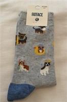 Fat Face Womens Dog Socks New Size UK 4-7 Blue