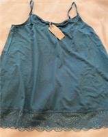 Fat Face Womens Ruched Lace Vest - Teal - BNWOT - Size 10 - 10 Regular