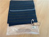 Fat Face Mens Knit Scarf Block Stripe Blue BNIP
