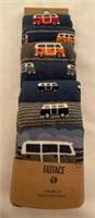 Fat Face Mens 7 Pack Campers Socks U.K. Size 9.5-11 Camper Van