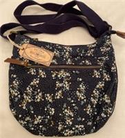 Fat Face Womens Crescent Ditsy Crossbody Bag New Navy - ONE Regular
