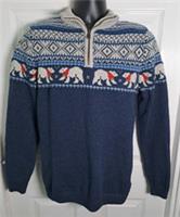 Fat Face Christmas jumper Polar Bear half neck 36-38" chest NWOT RRP &pound;65 - S Regular