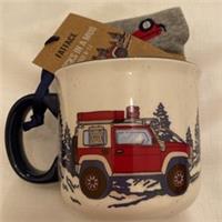 Fat Face Mens Socks In A Mug - Off Roader - New U.K. Size 8-11