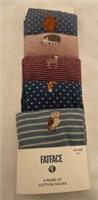 Fat Face Womens 5 Pack Embroidered Woodland Animals Socks New Size UK 4-7