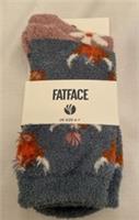Fat Face Womens 2 Pack Highland Cow Fluvia Socks New Size UK 4-7 - Green & Pink