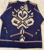 Fat Face Womens Aspen Snowflake Crew Neck Knitted Jumper New UK Size 16 - Blue - 16 Regular
