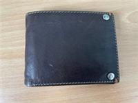 Fatface Mens Bifold Brown Leather Wallet