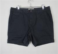 Fat Face Women's Navy Blue Cotton summer Padstow Chino Shorts Size 8 - 14 - 14 Regular