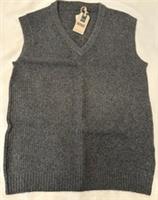 Fat Face Mens Calder Charcoal V Neck Knitted Tank New Size L