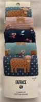 Fat Face Womens 5 Pack Highland Cow Socks New Size UK 4-7