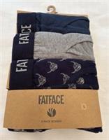 Fat Face Mens Highland Cow Boxers / Boxer Shorts Set Of 3 New Size S Classic Fit - S Regular