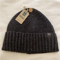 Fat Face Mens Waffle Beanie Hat New Charcoal Grey - ONE Regular