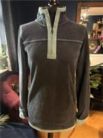 Fat Face The Airlie Half Zip Ladies Sweatshirt Dark Blue Cotton Lined Size 6