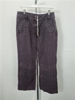 FATFACE Ladies Trousers Black Liquorice 'Eri' Straight Leg Pockets Size UK 12 - 12 Regular