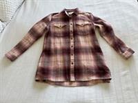 Fat Face BNWOT Pink Purple Plaid Flannel Brushed Cotton Shirt Jacket Size 12