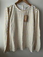 Fat Face Top Size 18 New Striped Long Sleeve Jersey Casual Modern Stylish - 18 Regular