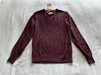 Fat Face BNWT Plum Purple Knit Jumper Size 10 Wool Cotton Scalloped Neck - 10 Regular