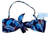 FAT FACE Reversible Women's Swim Multi-Coloured Bikini Top Floral Halter UK 14 - 14 Regular