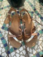 NEW Womens Fat Face Sandals Size UK 4 Brown Leather BNWT