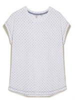 NEW Fat Face WHITE Modal Blend Anchor Print Loungewear Top Size 8 - 8 Regular