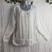 Stunning Fatface Ivory Nicole Pintuck Lace Blouse size 16. Bust 44" - 16 Regular