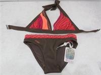 BNWT Fat Face African Beaded Brown Multicoloured Bikini Size 10 - 10 Regular