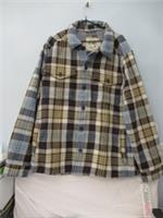 Mens Jacket or Heavy Over Shirt by Fat Face size Large - Blue Check - NEW - L Regular