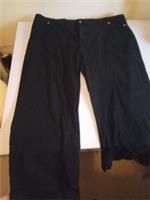 Fat Face Women's black Jeans trousers size UK 24 s wide straight short leg - 24 Petites