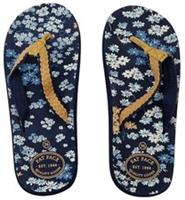 FAT FACE Womens Lovely Bay Ditzy Floral Flowers Blue/ Navy Flip Flop Pool Shoes