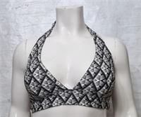 Fatface Women's Lovely Swim Coastal Geo Black White Reversible Bikini Top UK 18 - 18 Regular