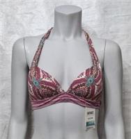 Fatface Women's Lovely Swim Cody Detail Paisley Moulded Cups Bikini Top UK 8 - 8 Regular