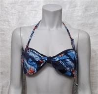 Fatface Women's Lovely Swim Tropical Reversible Bandeau Bikini Top UK 12 - 12 Regular