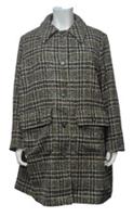 Fatface Womens Lovely Jade Checkered Design Button Up Coat Jacket UK 22 - 22 Regular