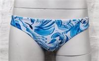 Fatface Womens Lovely Swimwear Blue Mcs Wave Swirl Design Bikini Bottoms - 22 Regular