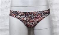 Fatface Womens Swimwear Spirit Paisley Black Reversible Bikini Bottoms - 6 Regular