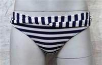 Fatface Womens Swimwear Breton Twist Snagging Navy White Bikini Bottoms UK 8 - 8 Regular