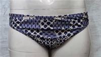 Fatface Womens Swimwear Blue White Geometric Design Bikini Bottoms UK 18 - 18 Regular
