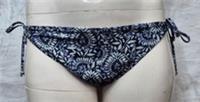 Fatface Womens Swimwear Watercolour Navy White Side Tie Bikini Bottoms - 20 Regular