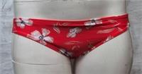 Fatface Womens Swimwear Bold Blooms Floral Red Bikini Bottoms UK 12 - 12 Regular