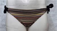 Fatface Womens Swimwear Textured Stripe Multi-Coloured Bikini Bottoms UK 16 - 16 Regular