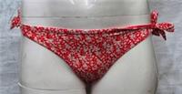 Fatface Womens Swimwear Meadow Floral Tieside Red Bikini Bottoms UK 12 - 12 Regular