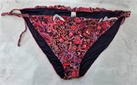 Fatface Womens Swimwear Fiona Frill Multi-Coloured Side Tie Bikini Bottoms - 22 Regular